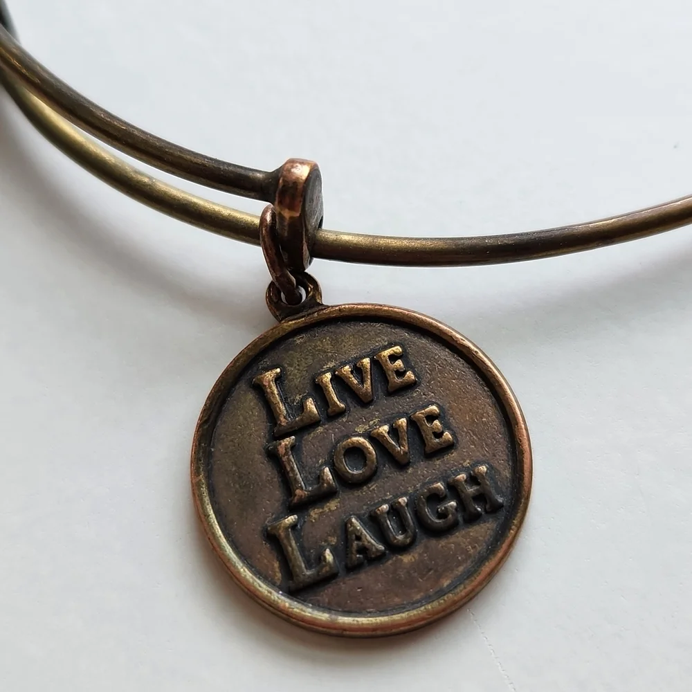 Live Love Laugh Bronze Bracelet